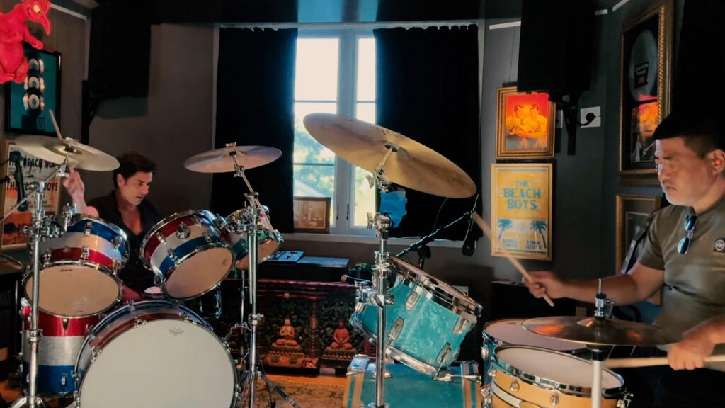 Ken Hada Drums at John Stamos's House